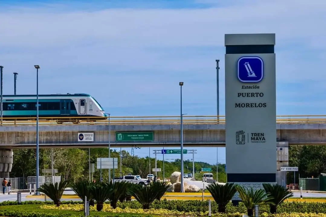 Estación Puerto Morelos en el Tren Maya